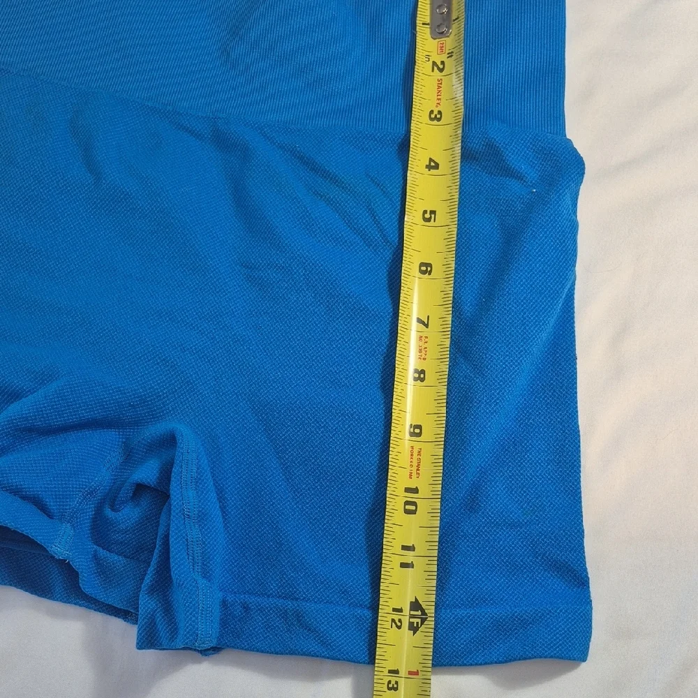 Blue and Purple High-Waisted Athletic Shorts - Picture 7 of 11